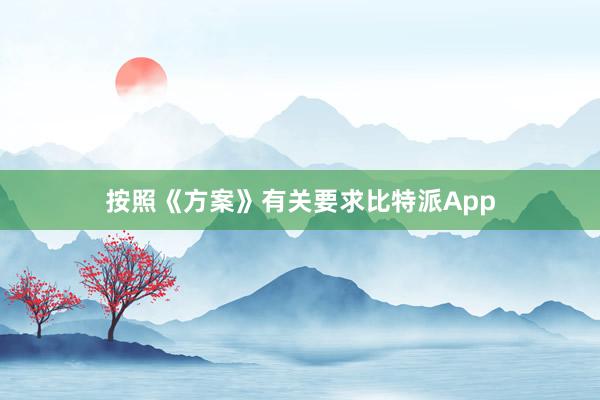 按照《方案》有关要求比特派App