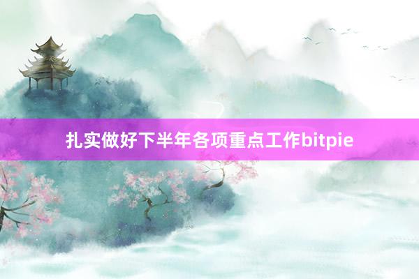 扎实做好下半年各项重点工作bitpie