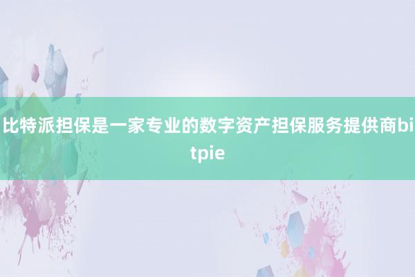 比特派担保是一家专业的数字资产担保服务提供商bitpie