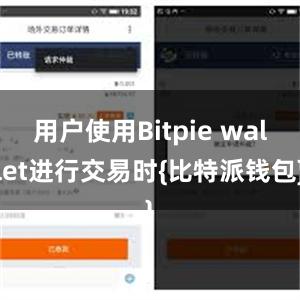 用户使用Bitpie wallet进行交易时{比特派钱包}